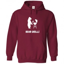 Bear Grills Funny Classic Unisex Kids and Adults Pullover Hoodie									 									 									